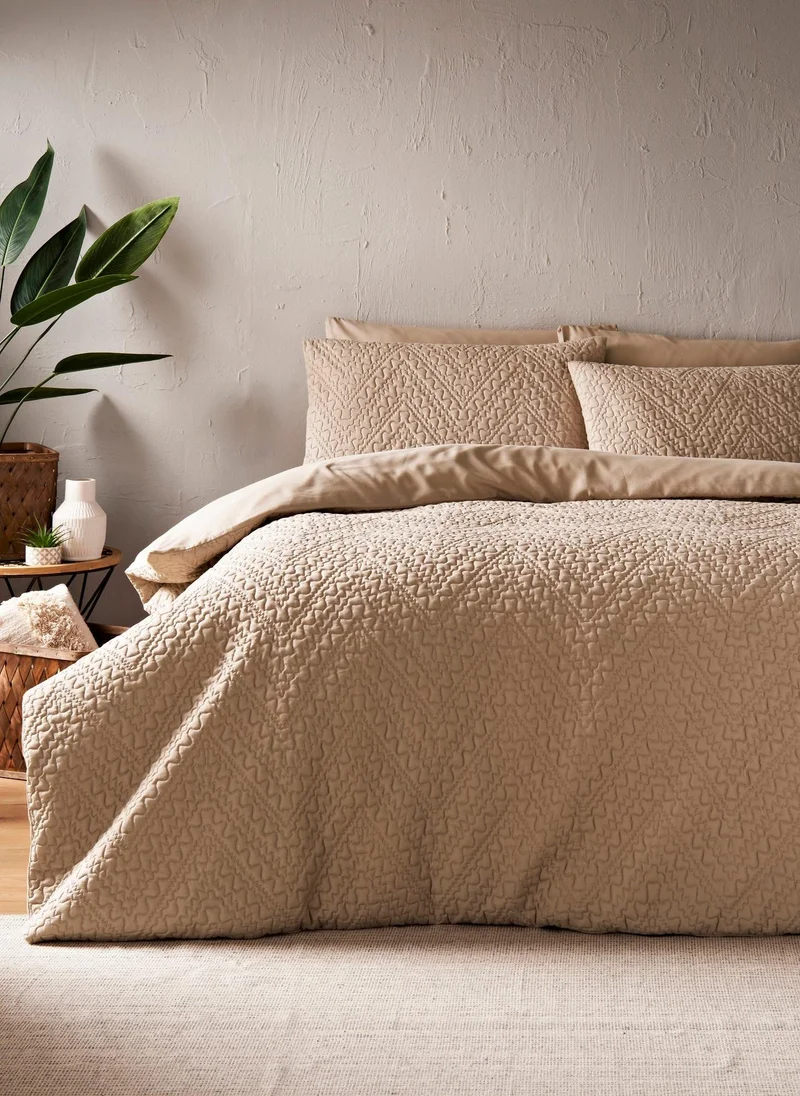 ماتلان Natural Zigzag Quilted Duvet Set